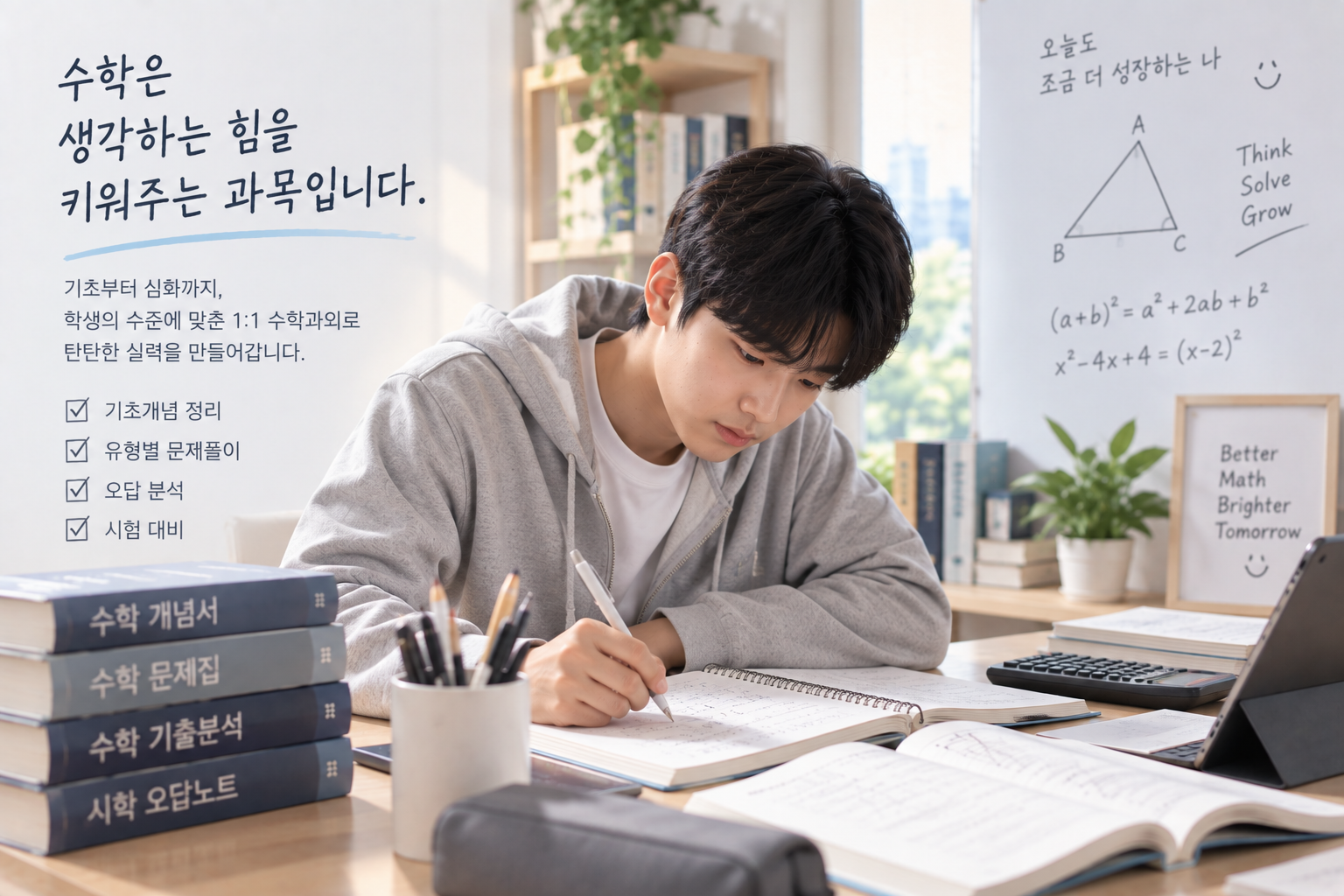 수학 문제풀이와 오답학습을 진행하는 수학과외